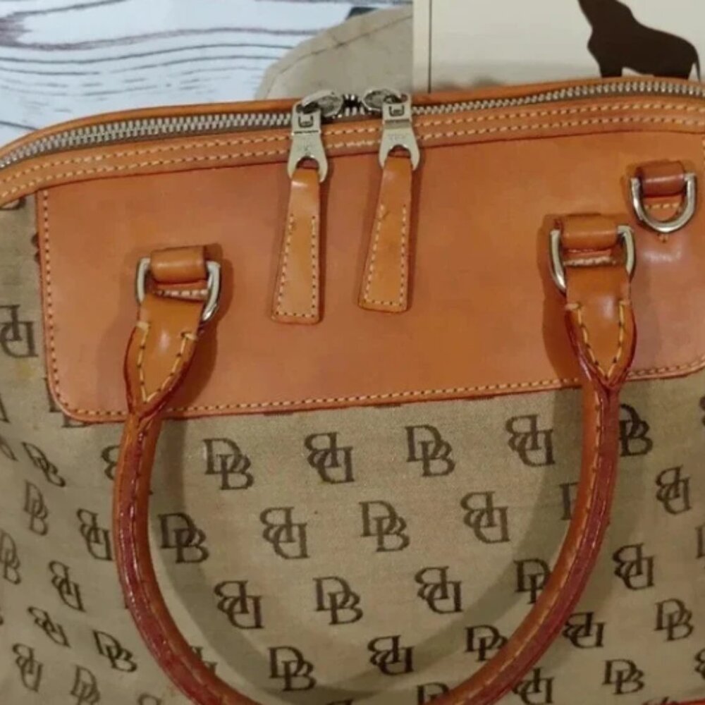 Two Dooney & Bourke  Beige and Brown Satchels For the Price of One - Picture 4 of 14
